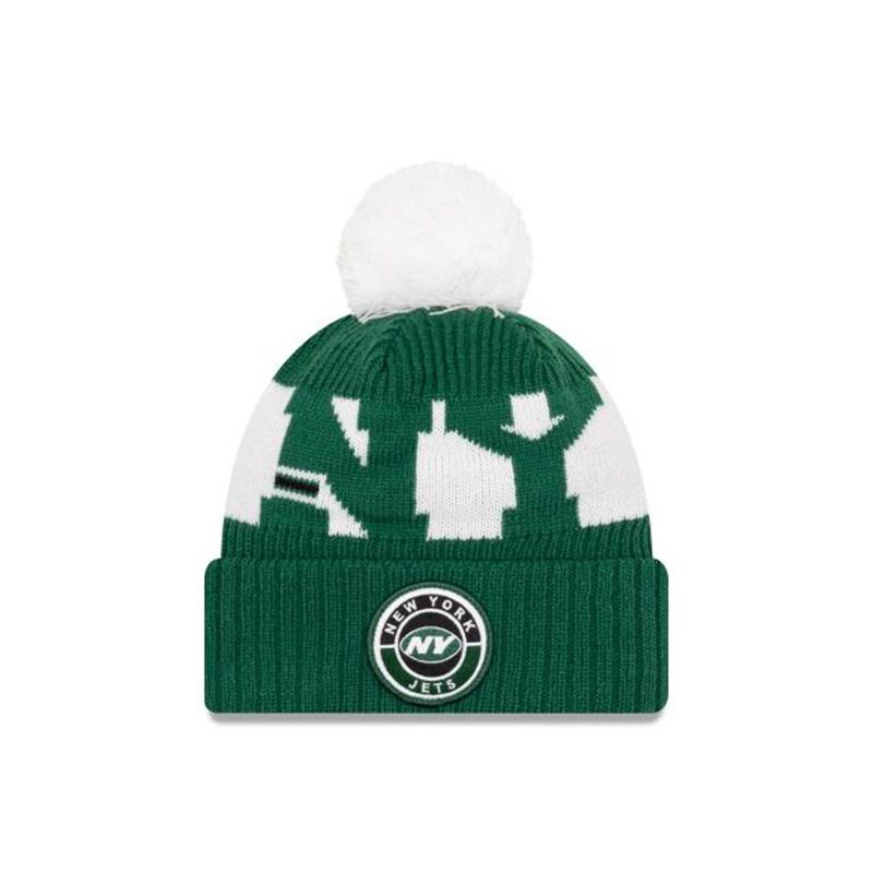 NFL New York Jets Cold Weather Sport Knit (NQD5059) - Green New Era Beanies